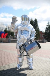 Firefighter Suit, Chemical Silver Protection Suit