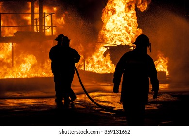 Firefighters Fighting Fire