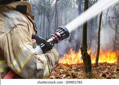 Firefighters Helped Battle A Wildfire