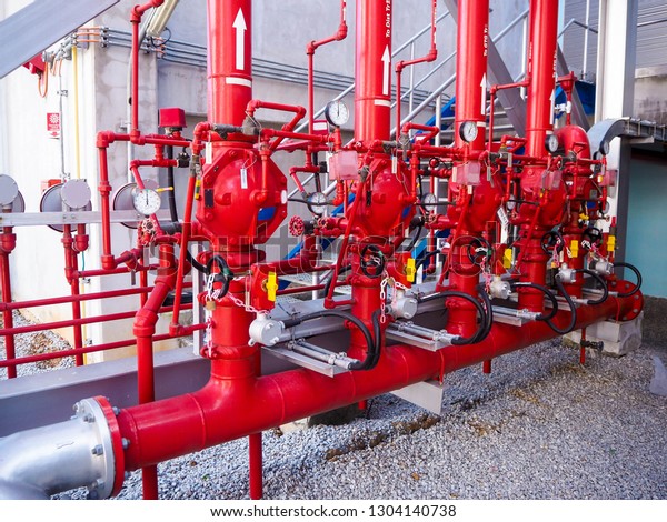 Firefighting Systems Industrial Zone Which Picture Stock Photo (Edit ...