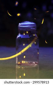 Fireflies In A Jar.