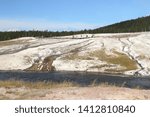 Firehole River, Upper Geyser Basin, Yellowstone National Park, Wyoming