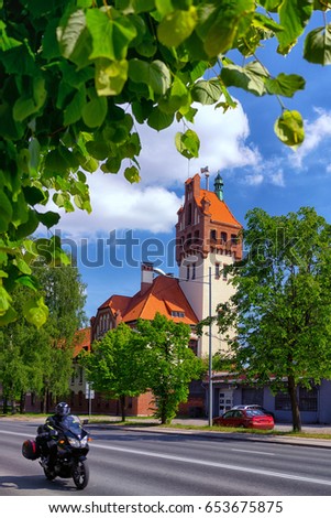 Firehouse building in Riga