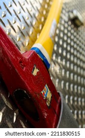 Fireman Axe Hanging On Firetruck