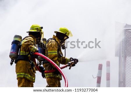 Fireman on the fire