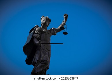 Firenze, Italy - 07 27 2021: Justice Statue