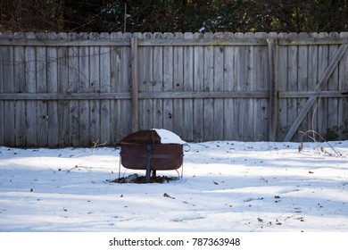 Firepit In Winter