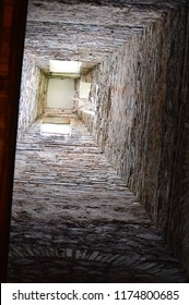 fireplace from below