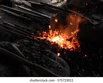 Fireplace of the blacksmith in Thailand. - Powered by Shutterstock