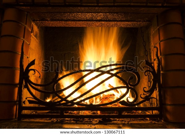 Fireplace Cast Iron Grate Stock Image Download Now
