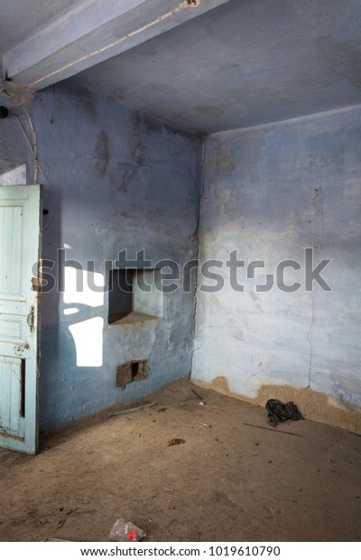 Fireplace Clay House Interior House Made Stock Image Download Now