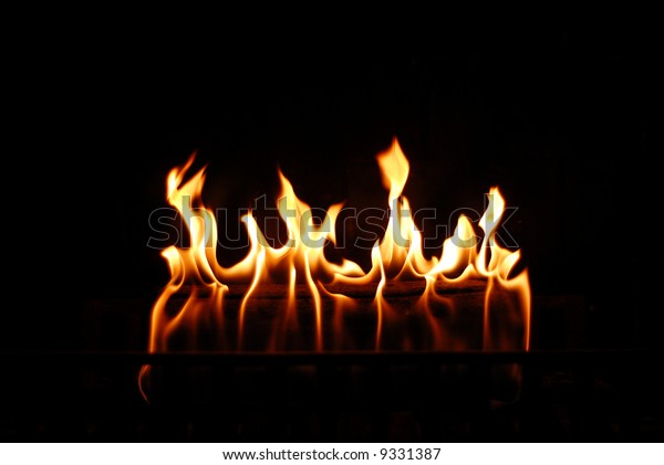 Fireplace Flames Stock Photo Edit Now 9331387