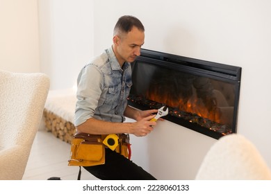 Fireplace installing. Fireplace Fire Protective Board.