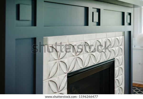 Fireplace Tile Surround Stock Photo Edit Now 1196266477