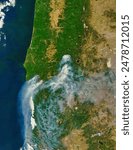 Fires Scorch Oregon. . Elements of this image furnished by NASA.