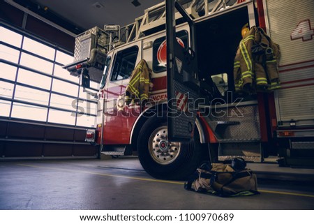 Firestation truck ladder