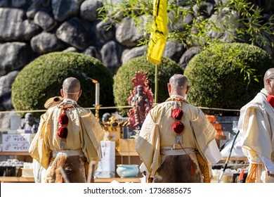 Firewalking Goma(Buddhism Event) Of Shinano-Hiei In Achi, Nagano, Japan.