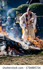 Firewalking Goma(Buddhism Event) Of Shinano-Hiei In Achi, Nagano, Japan.