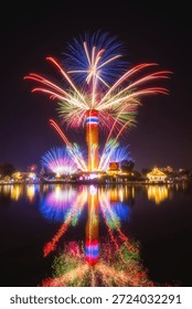 Firework Count Down 2026, Roi Et, Thailand