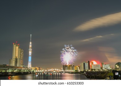 Firework Festival in Tokyo at sumida river,July 30,2016