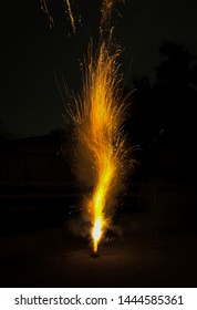 Firework Mortar Mid-Explosion￼ On The 4th Of July