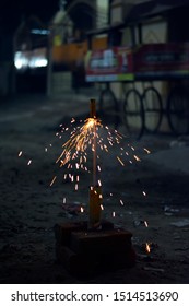 Firework Rocket About Launch Into Night Stock Photo 1514513690 ...