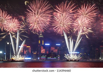 Firework Show In HongKong 2012