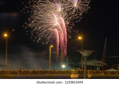 Firework in the sky.