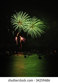 firework in the sky