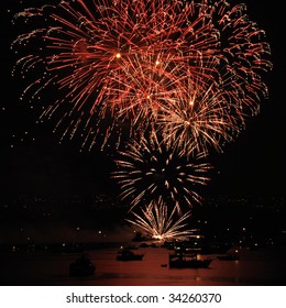 Firework in the sky