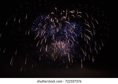 Firework At Versailles Palace At Night