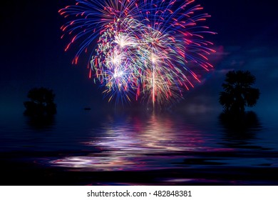 fireworks abstract background