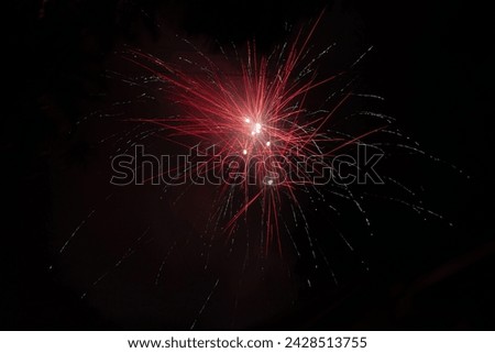 fireworks blasts on black sky