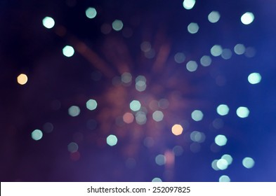 Fireworks Bokeh Texture Background