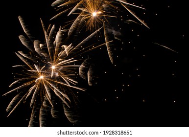 fireworks from a celebration of new years eve. - Shutterstock ID 1928318651