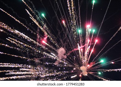 Fireworks At Cossayuna Lake, Saratoga County, New York