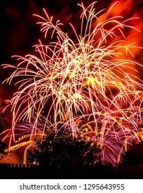 Fireworks at Disneyland in Anaheim, California