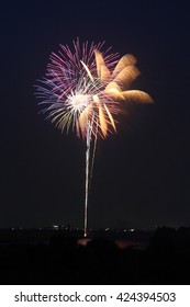 Fireworks Display Festival In Matsudo, Chiba, Japan