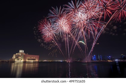 doha new year fireworks