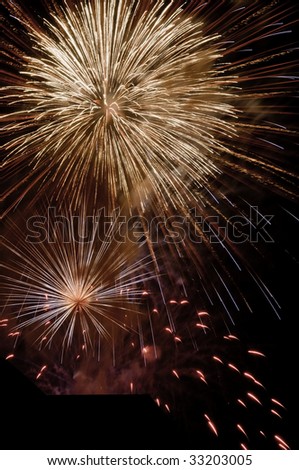 Similar – Image, Stock Photo fireworks over the illuminated Augsburg Town Hall