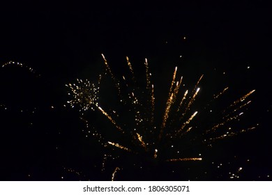 Fireworks Exploding in the Night Sky