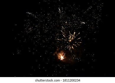 Fireworks Exploding in the Night Sky
