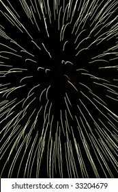 Fireworks Explosion Illustrates Big Bang Theory