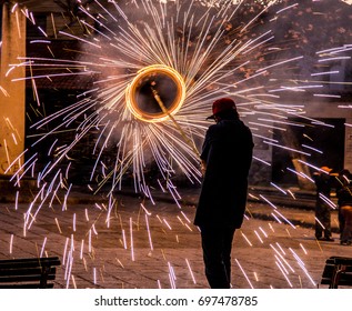 Fireworks Are Fired With No Safety Concerns In Ecuador In Cuenca On Nov 29, 2011