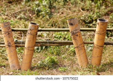 Fireworks Mortar Tubes Set Up In Field