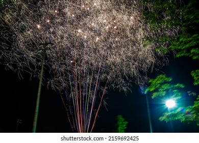 Fireworks At Night Victoria Day Weekend 