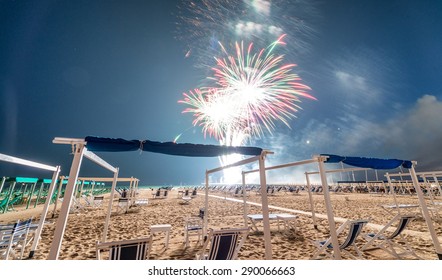 Fireworks On The Beach.