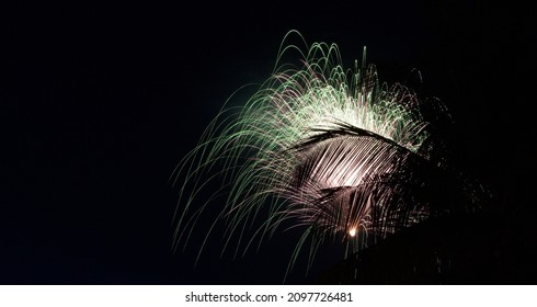 The Fireworks On The Feast Of St Jacob In A Church In South India