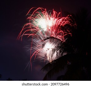 The Fireworks On The Feast Of St Jacob In A Church In South India