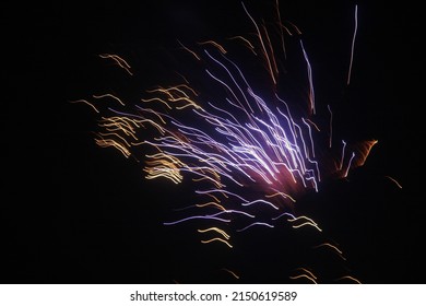 Fireworks On The Fourth Of July Near New Smyrna Beach Florida